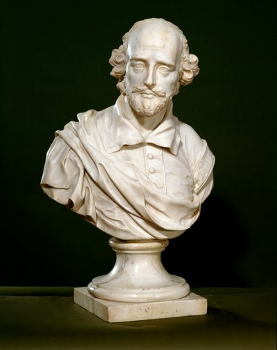 Buste van William Shakespeare, 1760 door Rysbrack