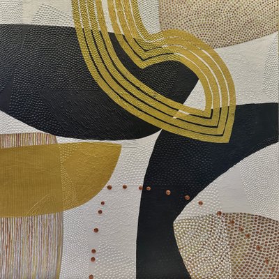 Abstracte gouden krommen door SAN STARLING