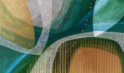Groen Goud - Abstracte Stroming door SAN STARLING