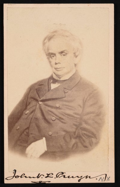 Portret van John V. L. John VanSchaick Lansing Pruyn 1811-1877, voor 1877 door SJ Thompson