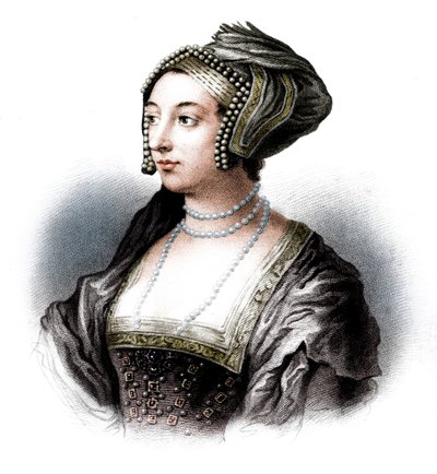 Anne Boleyn, tweede vrouw van Hendrik VIII, 19e eeuw door S. Freeman