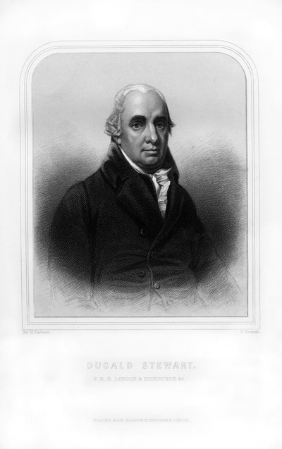 Dugald Stewart, Schotse filosoof, 1870 door S. Freeman
