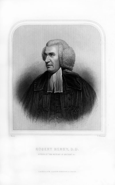 Robert Henry, Schotse historicus, 1870 door S. Freeman
