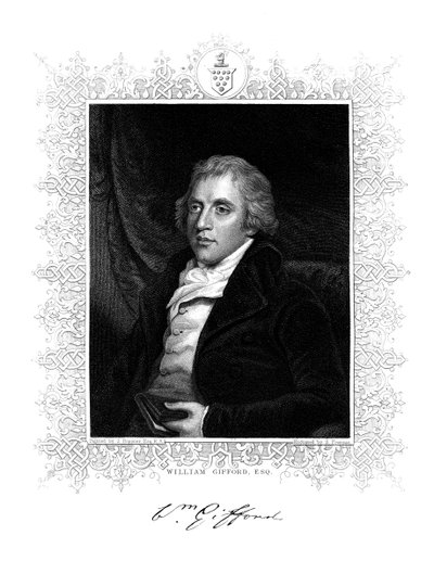William Gifford, Engelse criticus, redacteur en dichter, 19e eeuw door S. Freeman