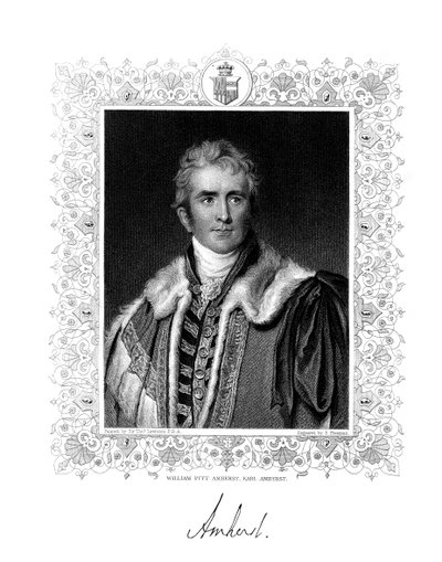 William Pitt Amherst, 1e Graaf Amherst, Britse staatsman en diplomaat door S. Freeman