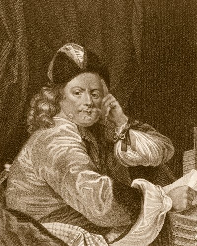 Thomas Killigrew, gegraveerd door J.J Van den Bergh door S. Harding