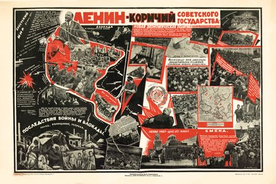 Lenin is de stuurman van de Sovjetstaat door S. Mitrofanov