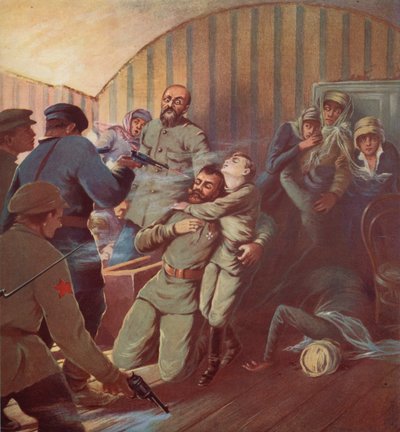 Moord op tsaar Nicolaas II van Rusland en zijn familie door de bolsjewieken, Jekaterinenburg, Russische Revolutie door S. Sarmat