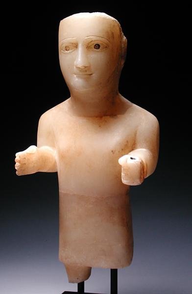 Mannelijke Figuur (albast) door Sabaean Sabaean