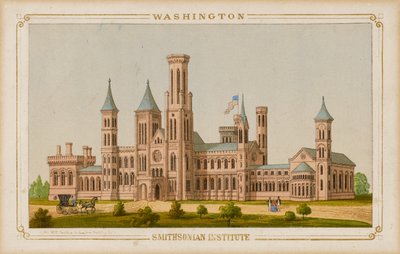 Smithsonian Instituut door Sachse, Edward