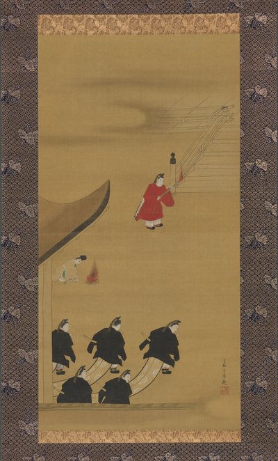 Activiteiten van de twaalf maanden Tsukinami-e door Sakai Hoitsu