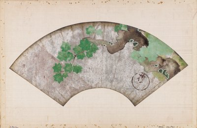 Esdoorn tak in de lente, begin 19e eeuw door Sakai Hoitsu
