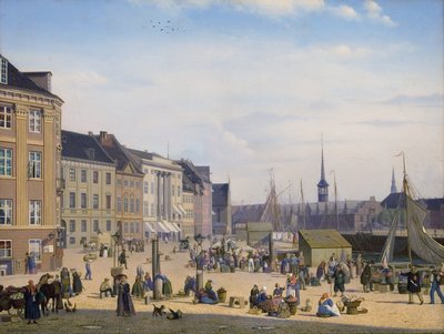 Hojbro Plads, een Marktplein in Kopenhagen door Sally Henriques