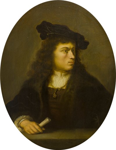 Portret van een onbekende man, ca. 1629-56 door Salomon Koninck