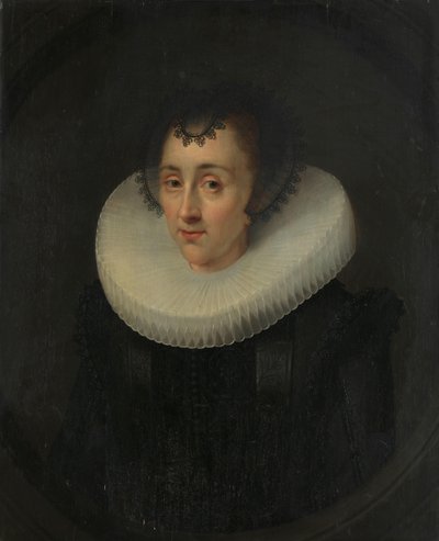 Portret van Hortensia del Prado (?-1627) door Salomon Mesdach (attributed to)