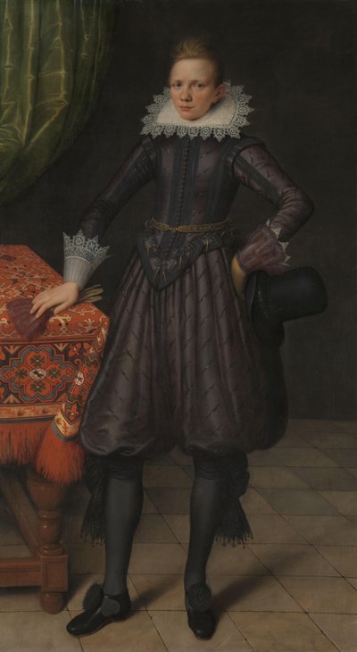 Portret van Peter Courten door Salomon Mesdach (attributed to)