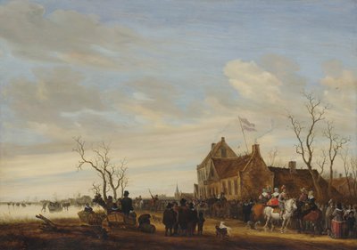 De Aal Vangen door Salomon Ruysdael