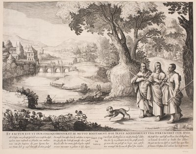 Pelgrims naar Emmaüs door Salomon Savery