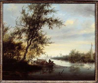 Zusters in een boot door Salomon van Ruisdael or Ruysdael