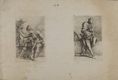 (Beeldjesreeks) Zittende figuur met puntig hoofd door Salvator Rosa