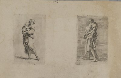 (Figurenserie) Vrouw met baby door Salvator Rosa