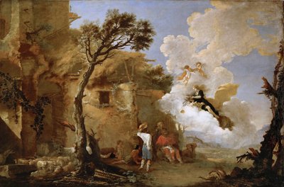 De terugkeer van Astraea door Salvator Rosa