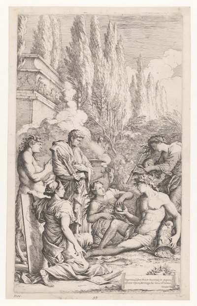 De genius van Salvator Rosa door Salvator Rosa