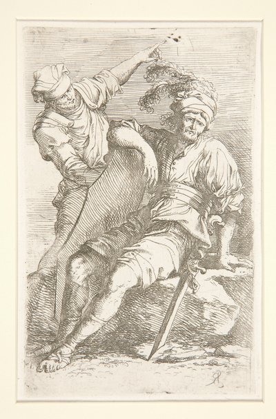 Diverse Figuren (Suite) door Salvator Rosa