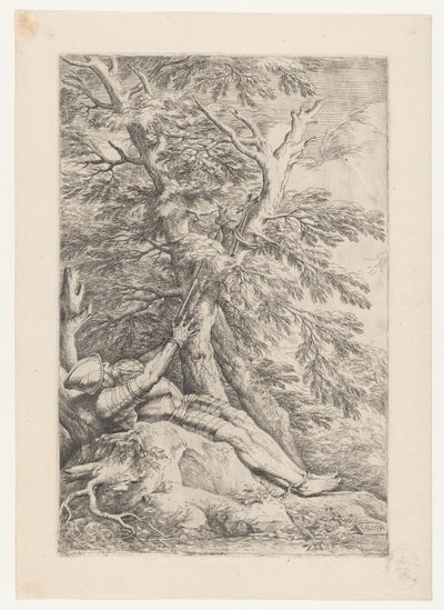 Heilige Willem van Maleval door Salvator Rosa
