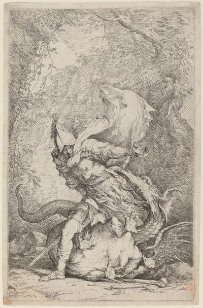 Jason en de Draak door Salvator Rosa