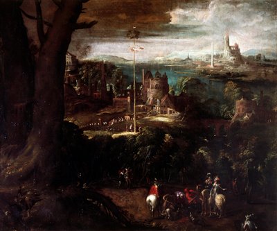 Marine, School van Salvator Rosa door Salvator Rosa