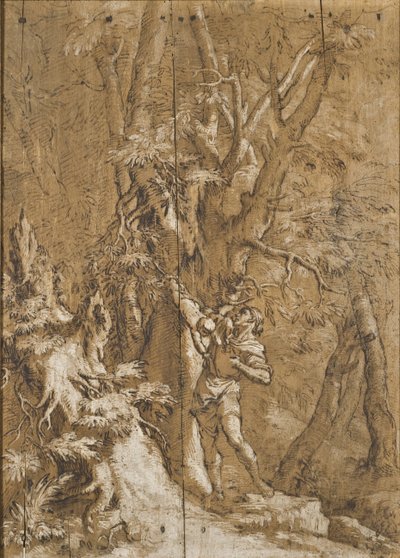 De Verlaten Oedipus door Salvator Rosa