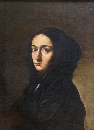 Portret van de vrouw van de kunstenaar door Salvator Rosa