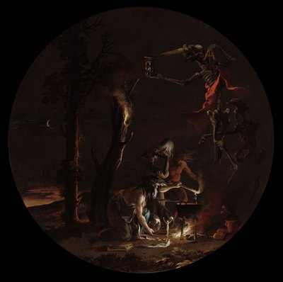 Scènes van Hekserij: Avond, ca. 1645-1649 door Salvator Rosa