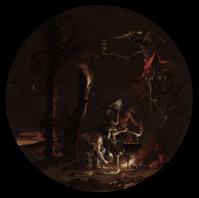 Scènes van hekserij: Avond, c. 1645-49 door Salvator Rosa