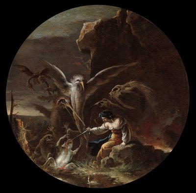 Scènes van hekserij: Ochtend door Salvator Rosa