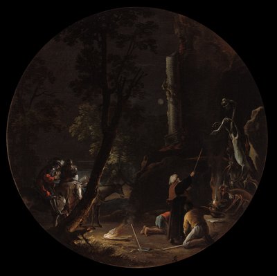 Scènes van hekserij: Nacht, c.1645-49 door Salvator Rosa