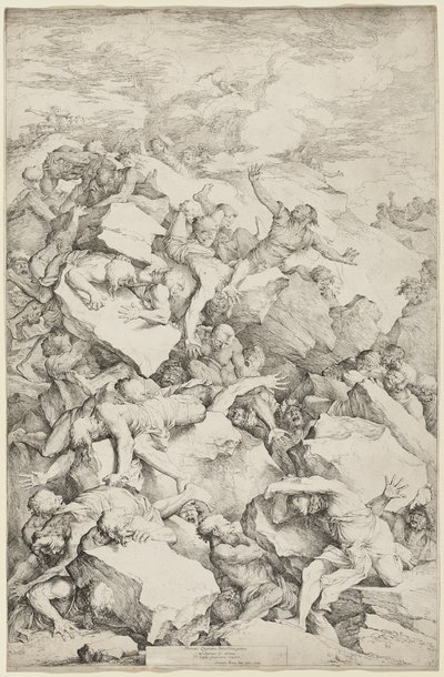 De val van de reuzen door Salvator Rosa