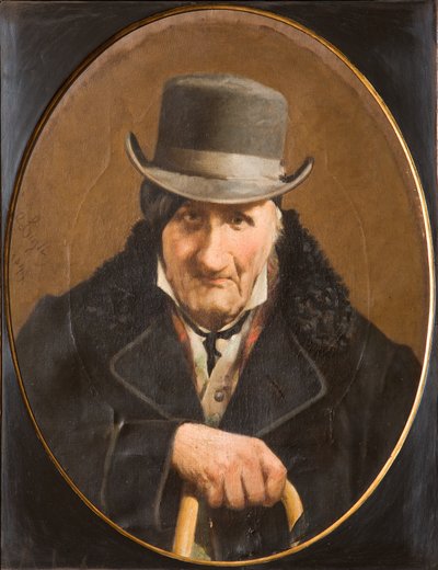 Portret van een man door Salvatore Albano