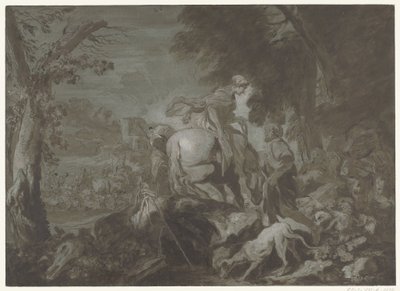 Het afscheid van Jacob en Rachel door Salvatore Castiglione