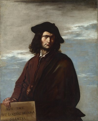 Filosofie Zelfportret, ca. 1645 door Salvatore Rosa