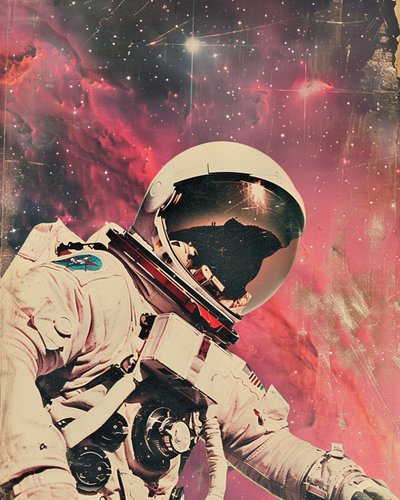 Astronaut Rode Nevel door Samantha Hearn