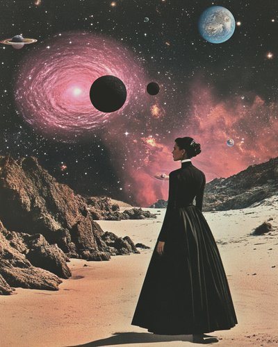Elegant Traveler Roze Melkweg door Samantha Hearn