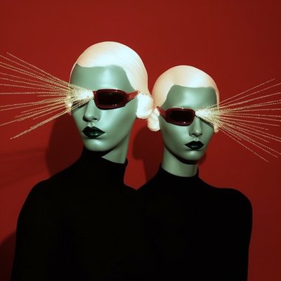 Futuristische modepoppen door Samantha Hearn