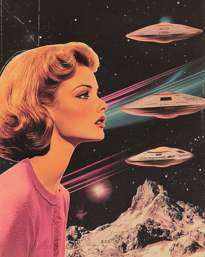 Retro-futuristische visie door Samantha Hearn