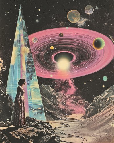 Surrealistische kosmische visie door Samantha Hearn
