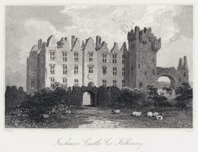 Inchmore Kasteel, Co Kilkenny (gravure) door Samuel (after) Austin