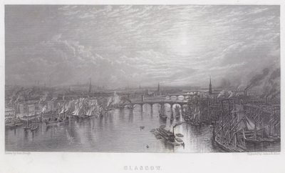 Glasgow (gravure) door Samuel (after) Bough
