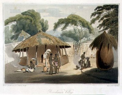 Booshuana-dorp, plaat 18 uit 