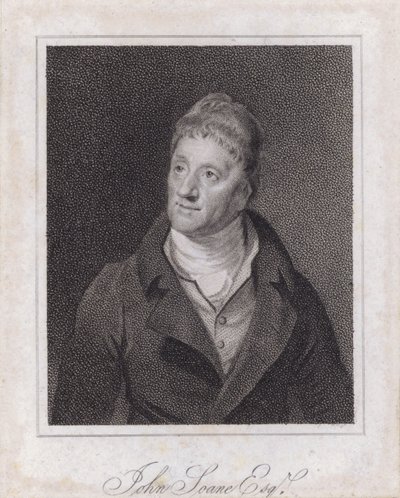 Sir John Soane, Engelse architect en verzamelaar door Samuel (after) Drummond